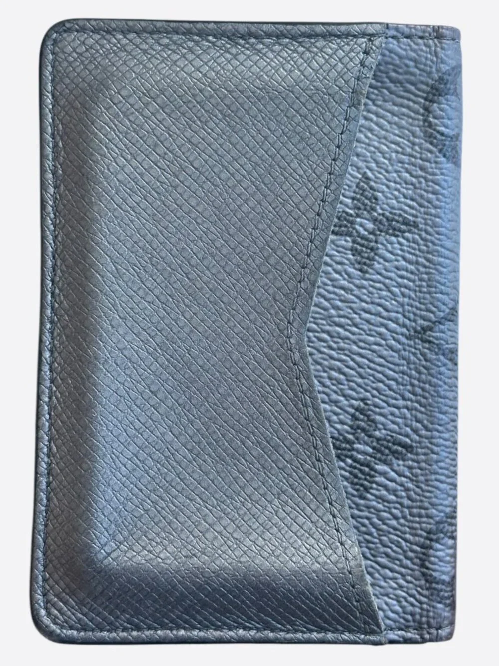Louis Vuitton Silver Taigarama Monogram Pocket Organizer